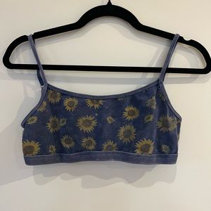 LOW BACK SUNFLOWER BRALETTE